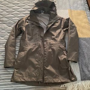 Womens trench parka.